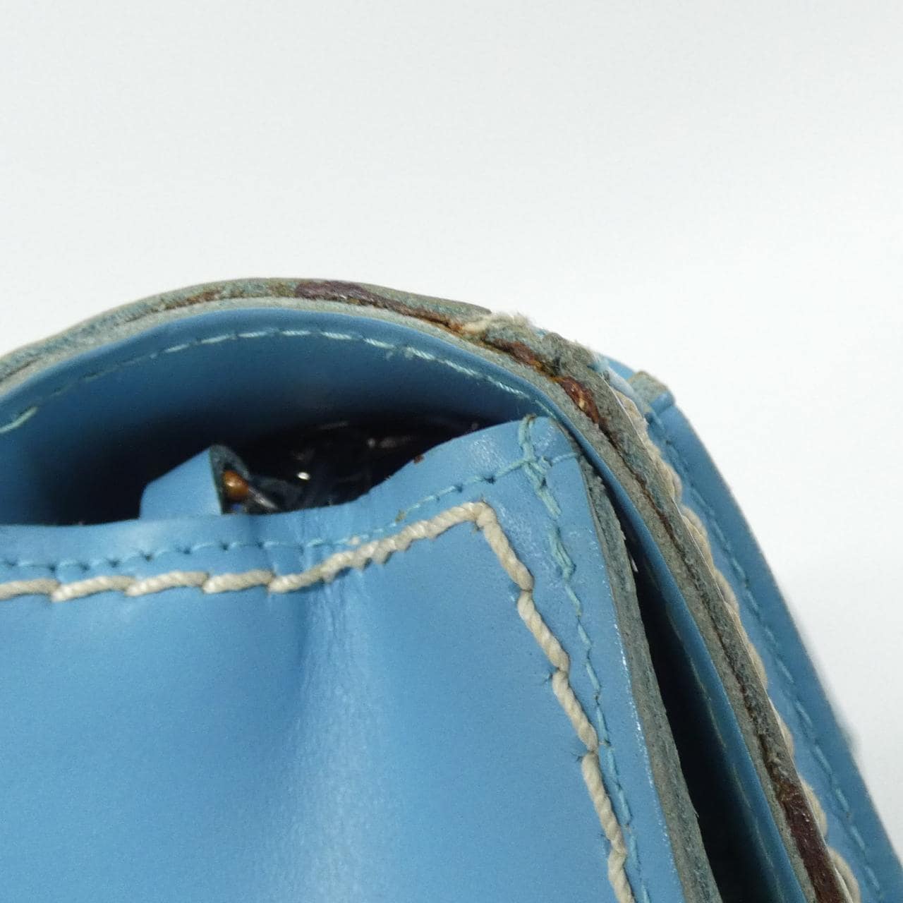 CHANEL 19150 Shoulder Bag 藍色 中古品A - 縮圖 4