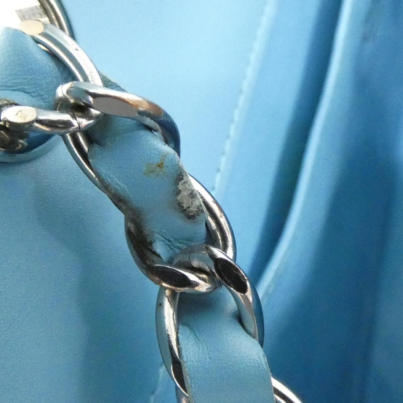 CHANEL 19150 Shoulder Bag 藍色 中古品A - 縮圖 8