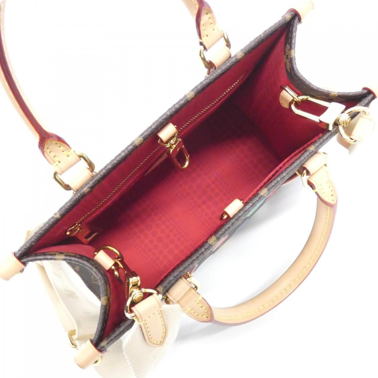 LOUIS VUITTON OnTheGo M46380 Bag Monogram Black Monogram Rank A - Thumbnail 7