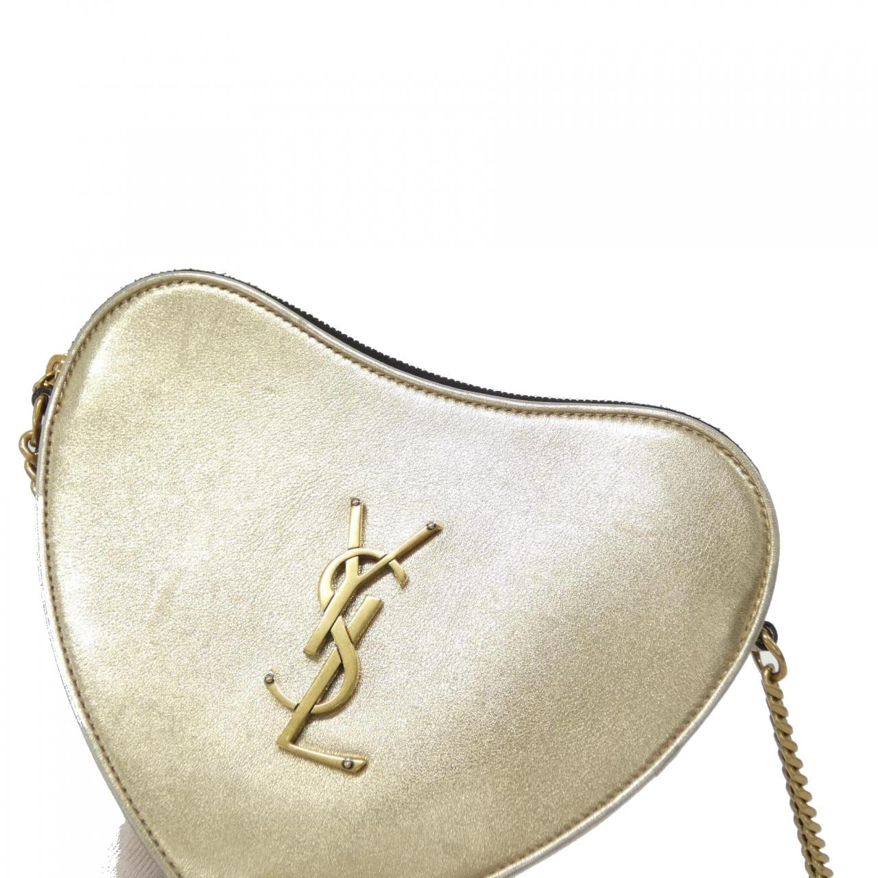 SAINT LAURENT 540694 Shoulder Bag Leather 金色 皮革 中古品A - 縮圖 5