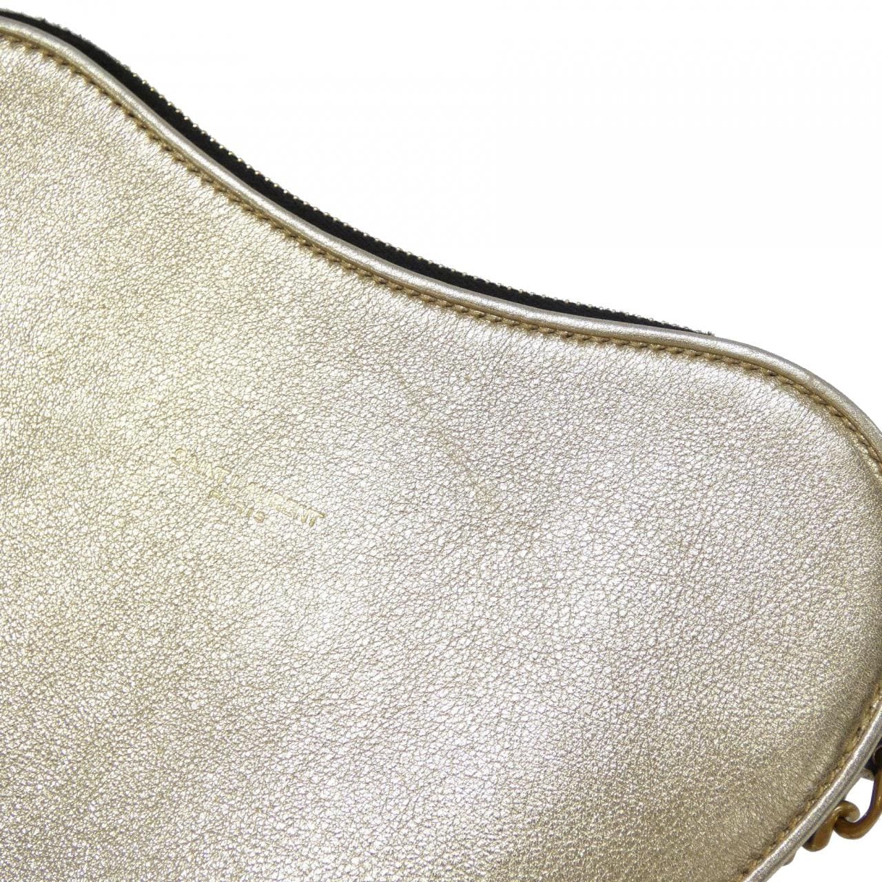 SAINT LAURENT 540694 Shoulder Bag Leather 金色 皮革 中古品A - 縮圖 6