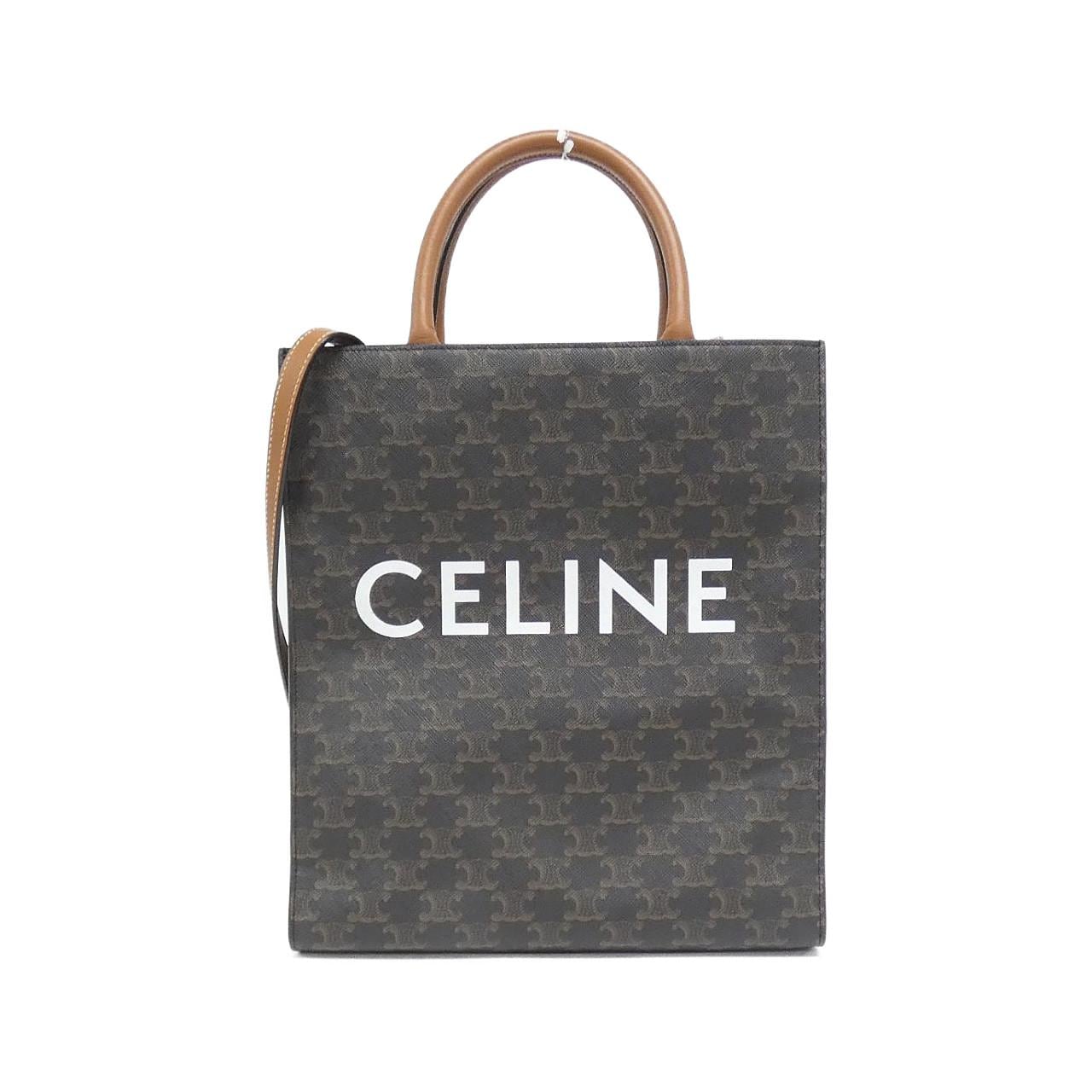 CELINE Cabas 191542BZK Bag Canvas Black