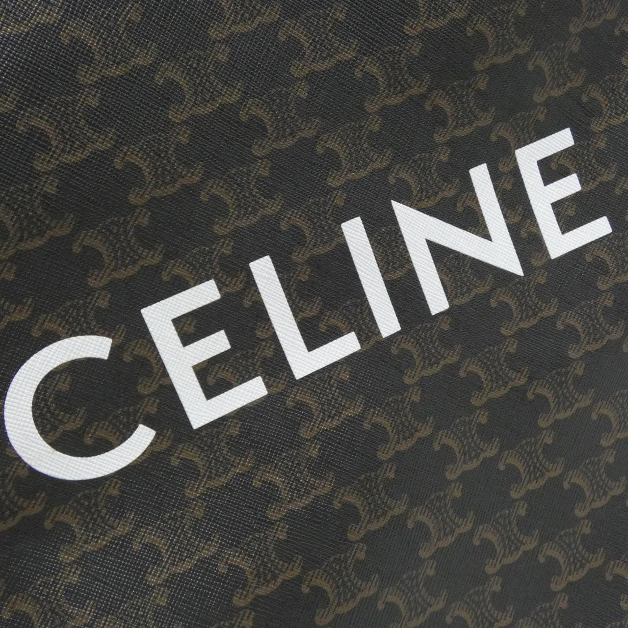CELINE Cabas 191542BZK Bag Canvas 黑色 帆布 中古品A - 縮圖 4