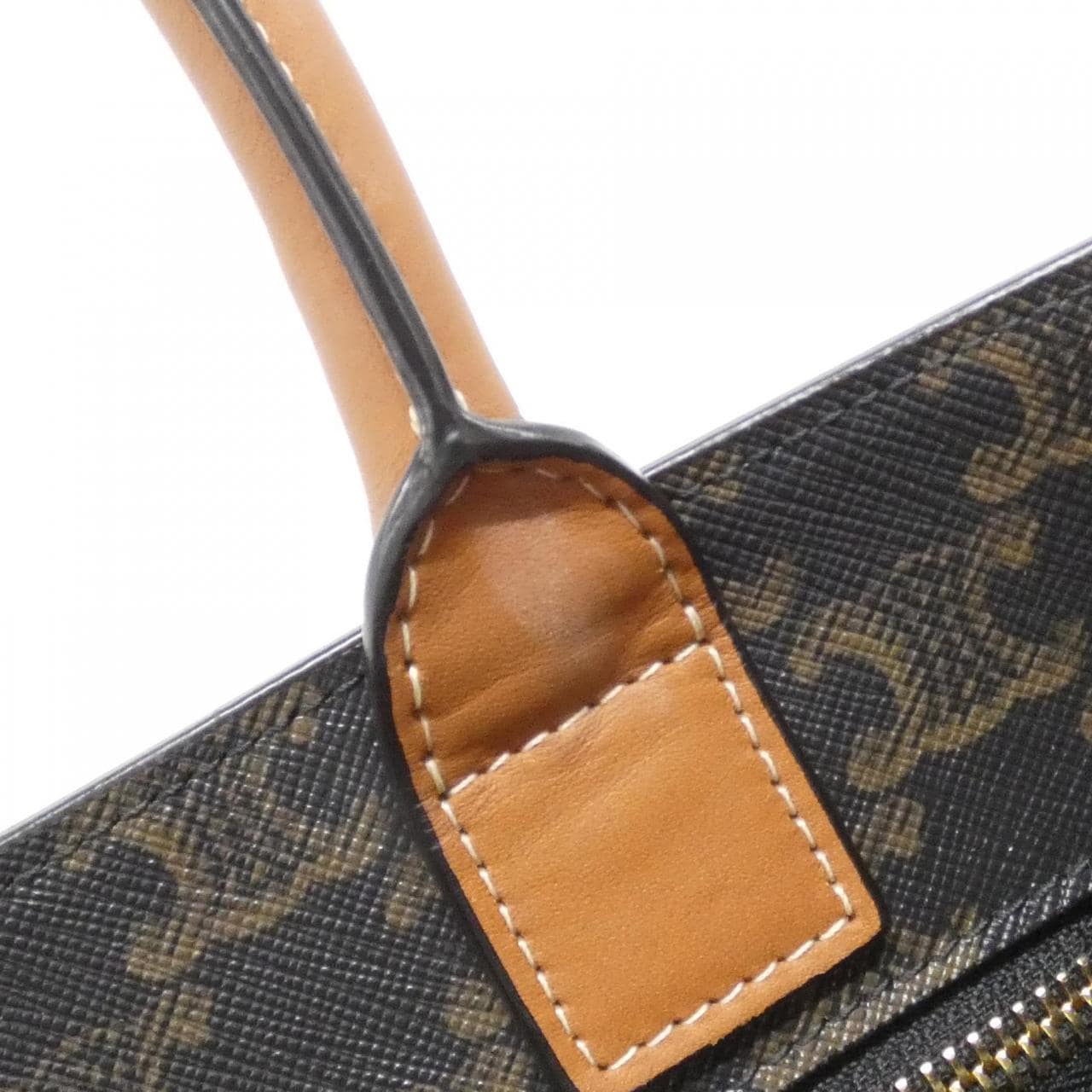 CELINE Cabas 191542BZK Bag Canvas 黑色 帆布 中古品A - 縮圖 5