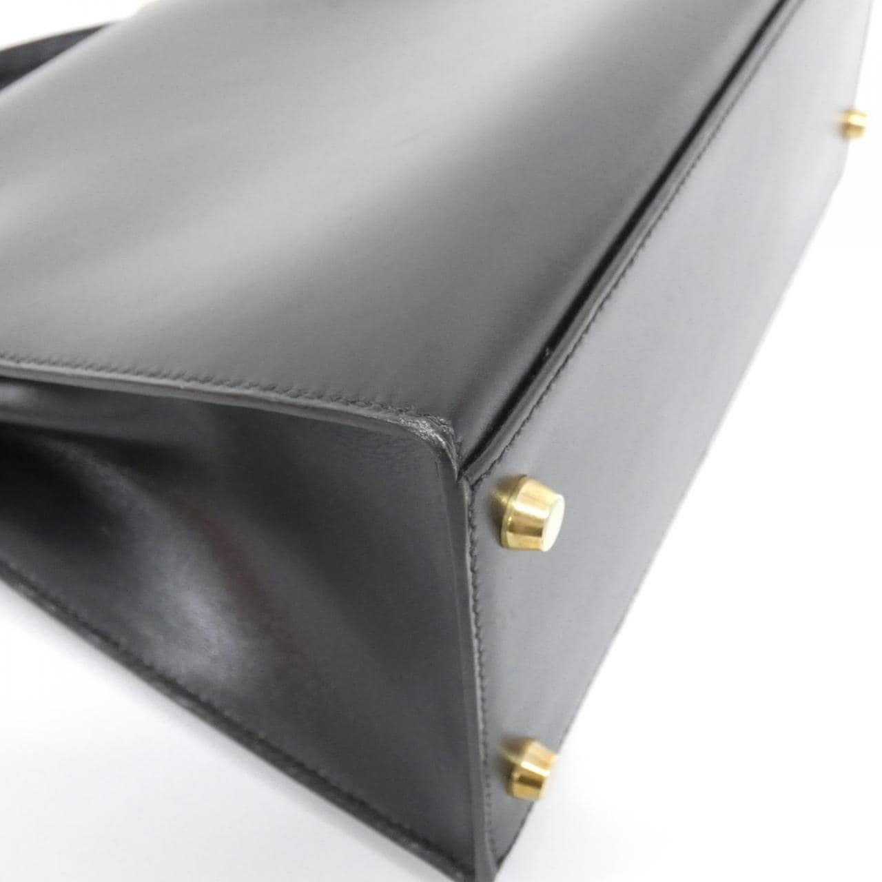 HERMES HERMÈS Kelly 001848CC Bag Box Calf Black Box Calf Leather - Thumbnail 3