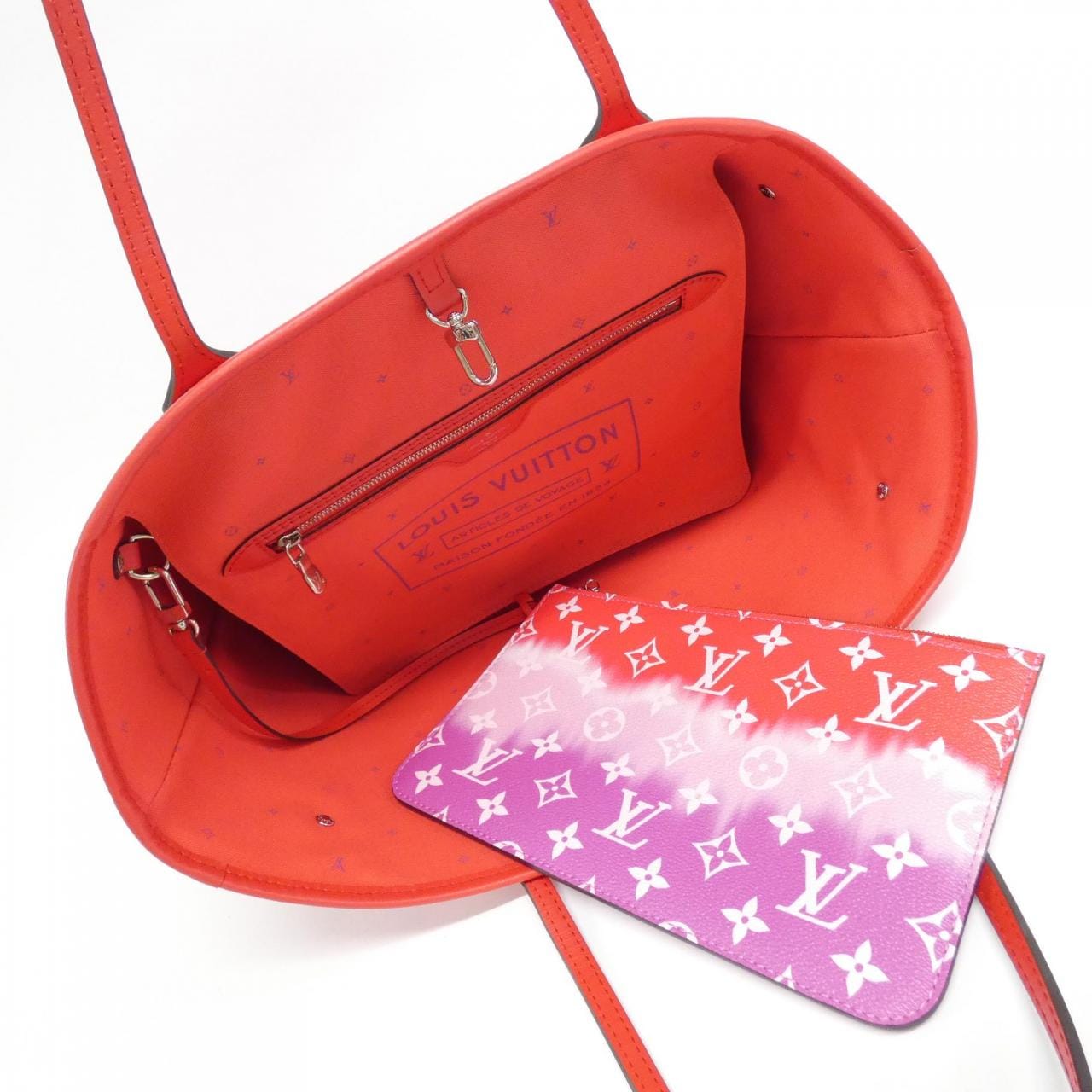 LOUIS VUITTON Neverfull M45127 Bag Canvas Rouge Canvas Rank A - Thumbnail 8