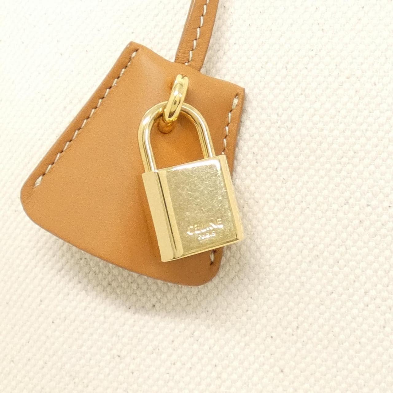 CELINE Cabas 192162BNZ Bag Canvas 黑色 帆布 中古品A - 縮圖 5