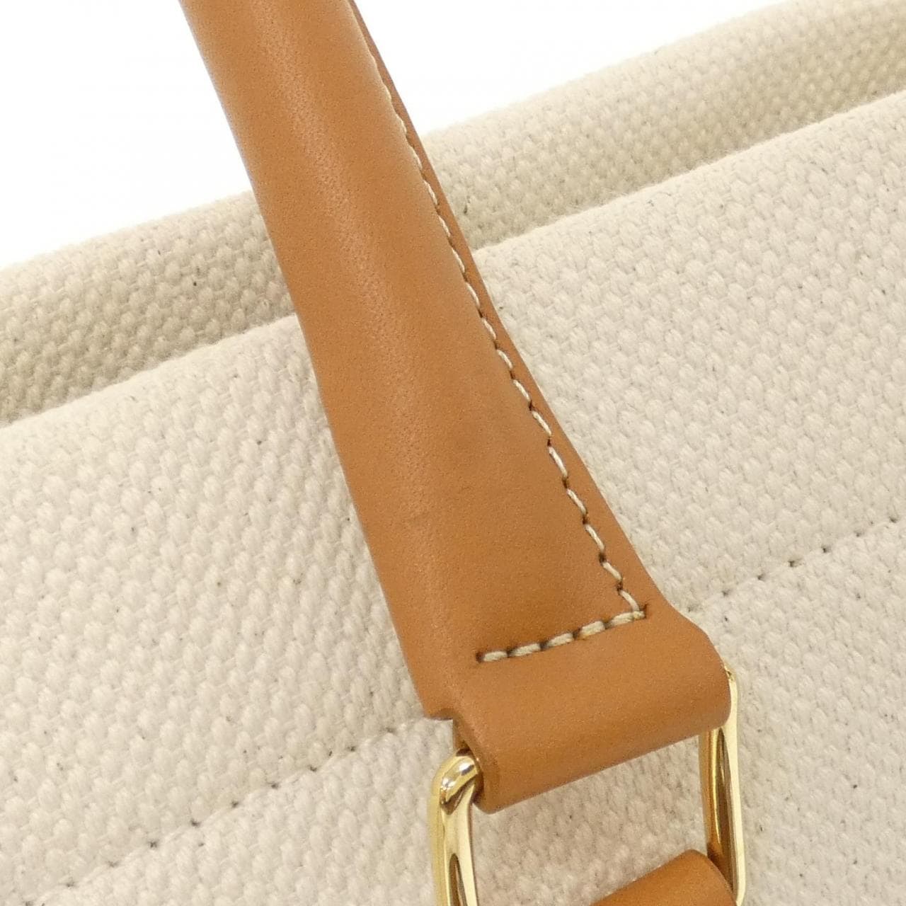 CELINE Cabas 192162BNZ Bag Canvas 黑色 帆布 中古品A - 縮圖 8