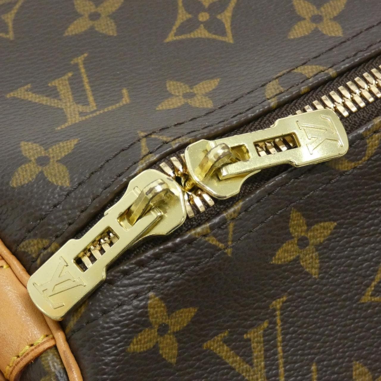 LOUIS VUITTON Keepall M41414 Boston Bag Monogram Black Monogram Rank A - Thumbnail 7