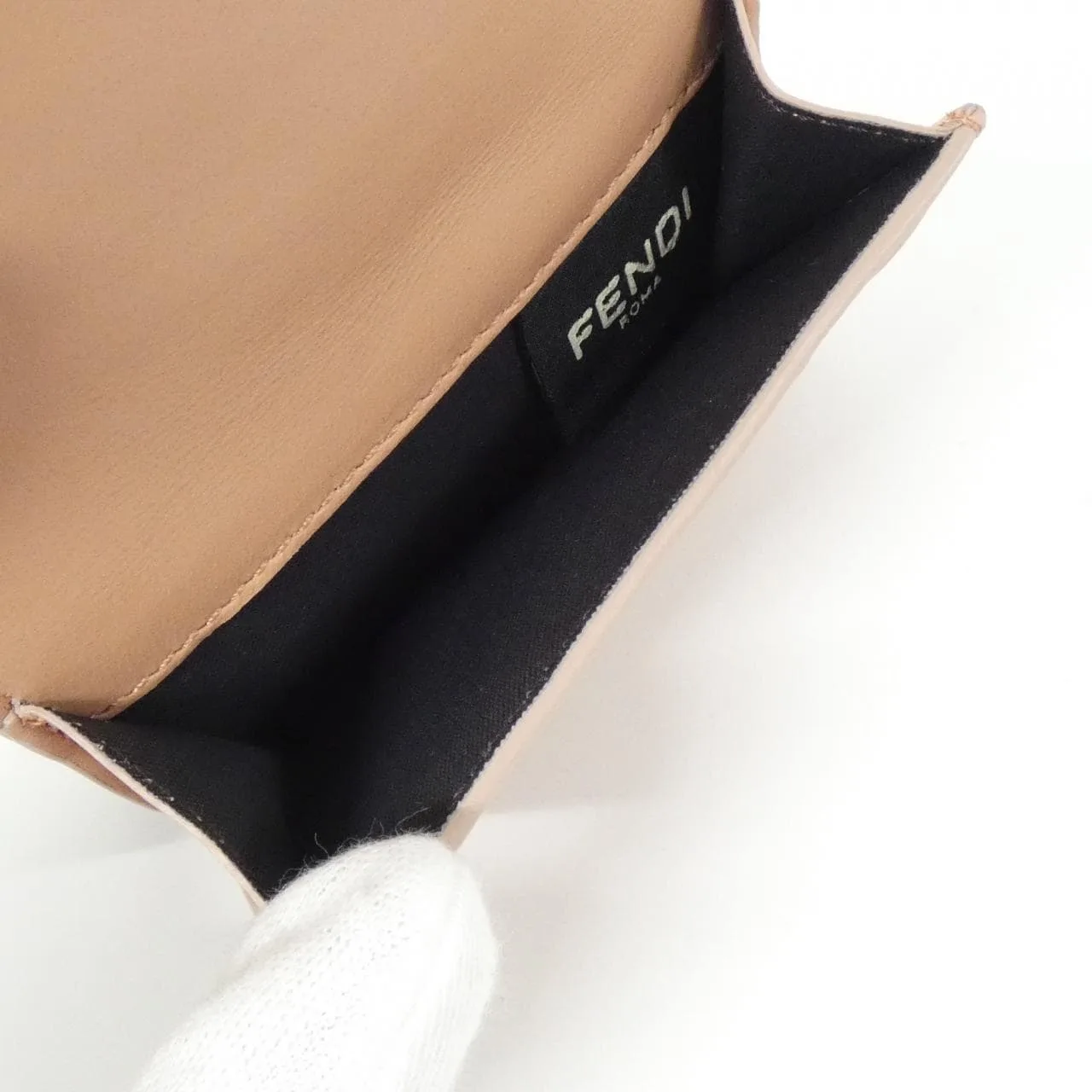 FENDI 8M0395 AAJD Wallet Lambskin Black Lambskin New - Thumbnail 5