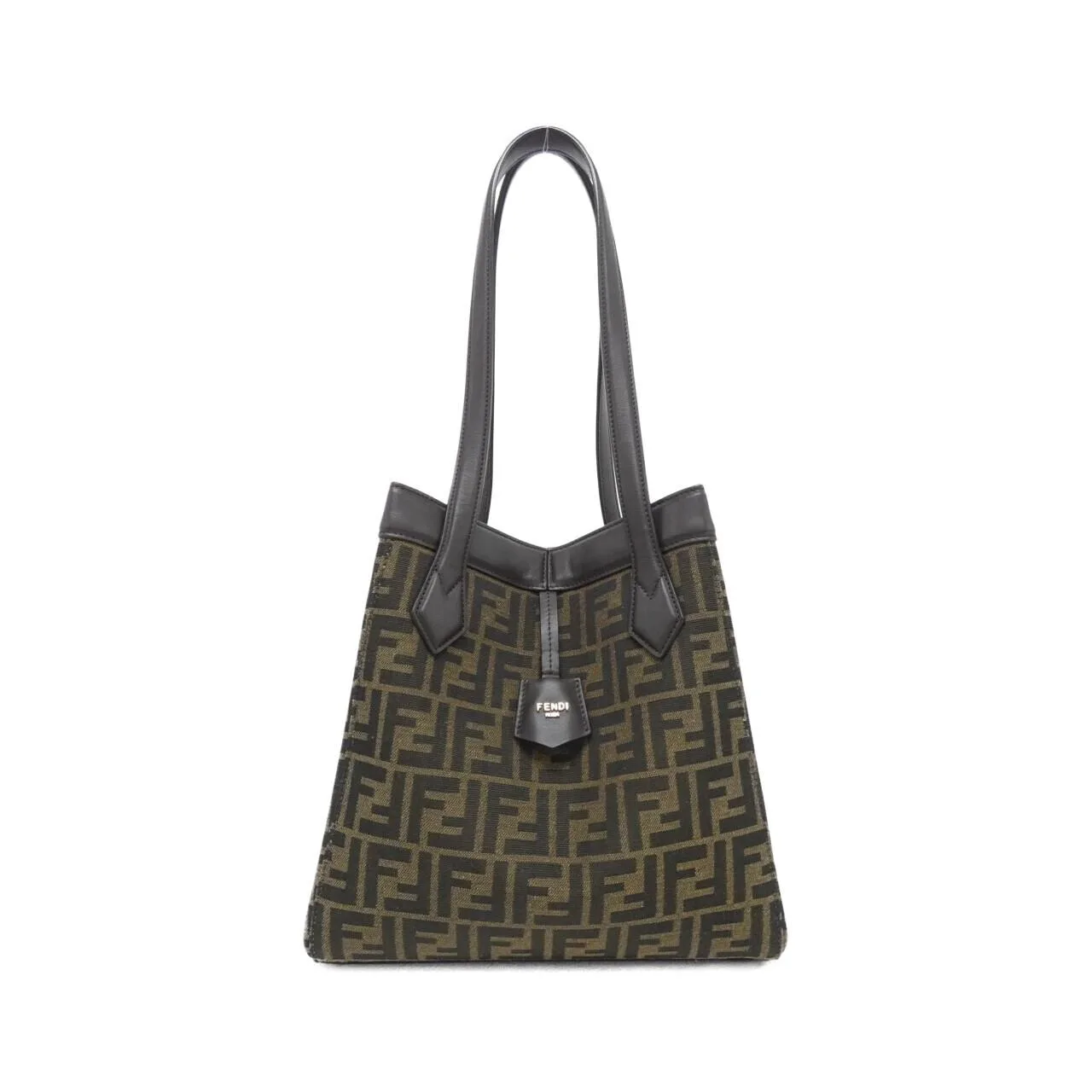 FENDI Sunshine Shopper 8BH414 AFPM Shoulder Canvas Black