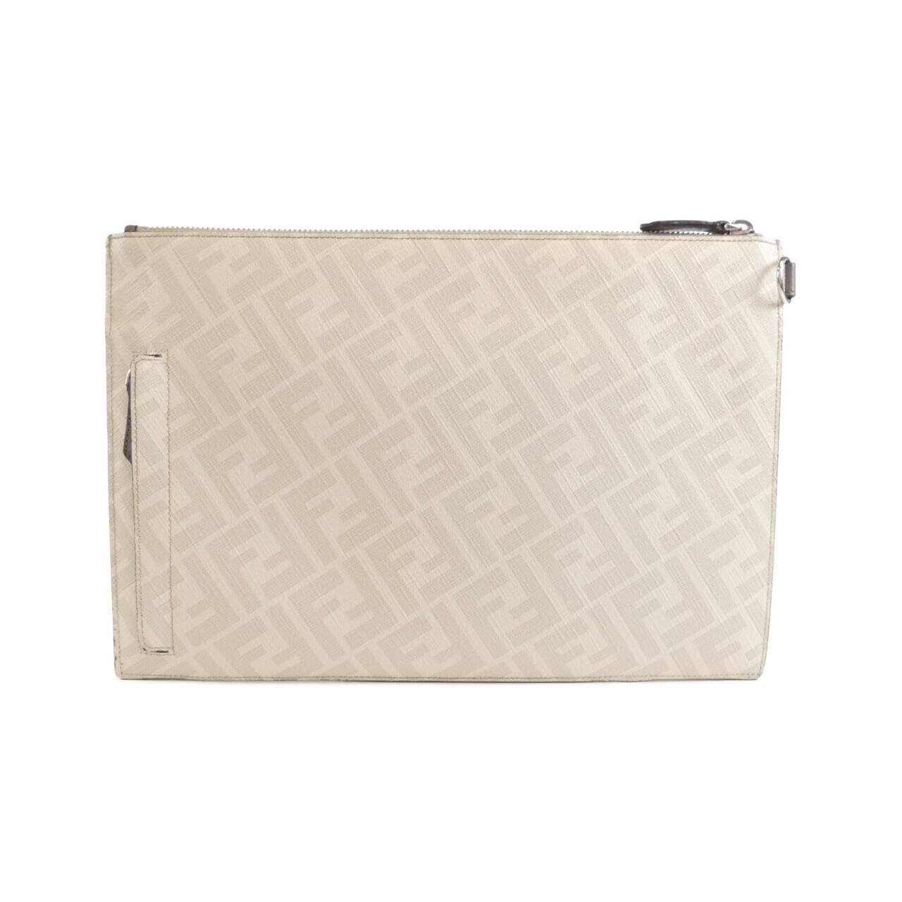 FENDI 7N0110 AJF8 Clutch Canvas Black Canvas - Thumbnail 2