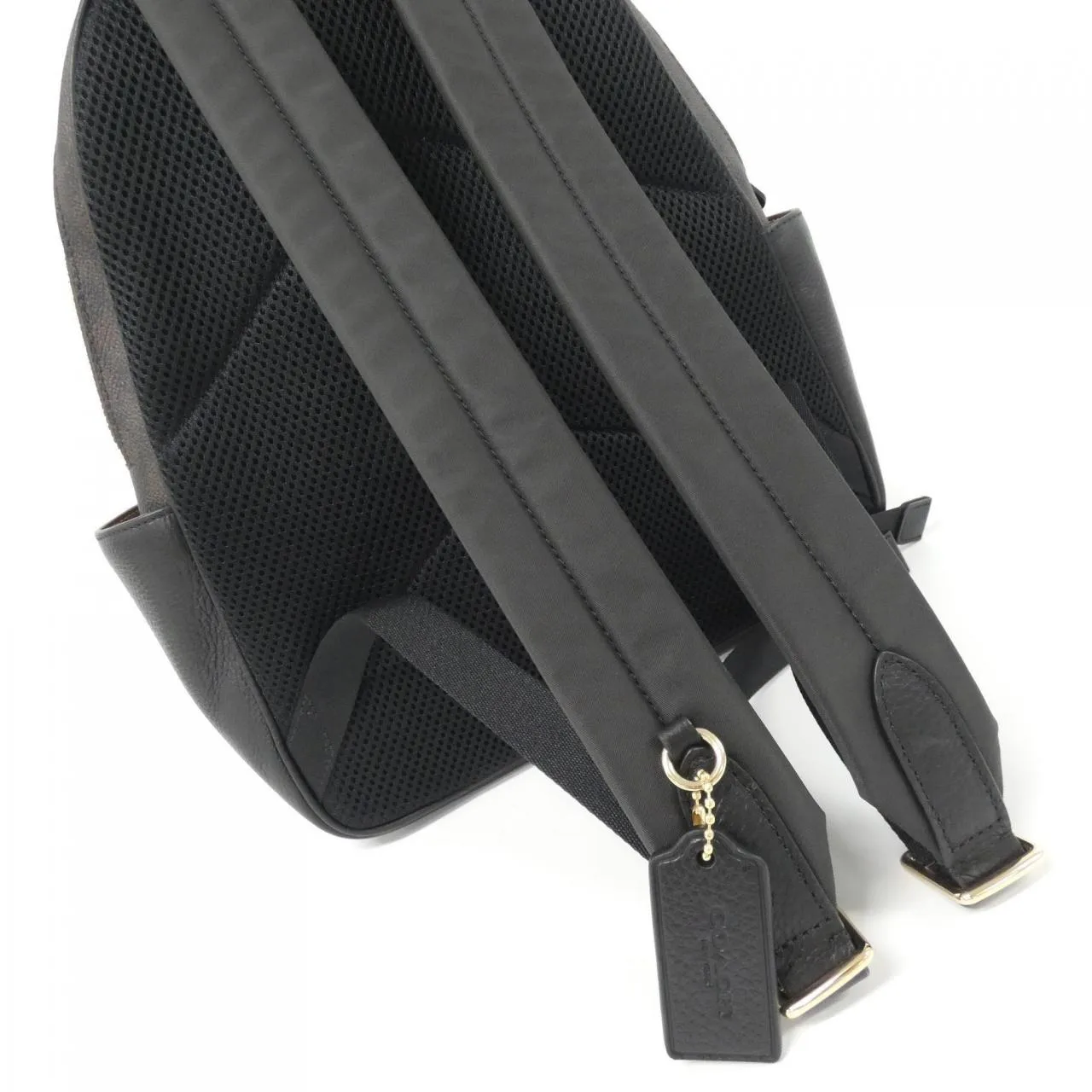 COACH CZ176 Backpack Canvas 黑色 帆布 新品 - 縮圖 5