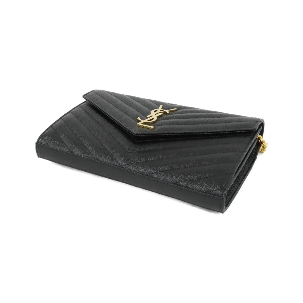 SAINT LAURENT 377828 BOW01 Wallet 黑色 新品 - 縮圖 3
