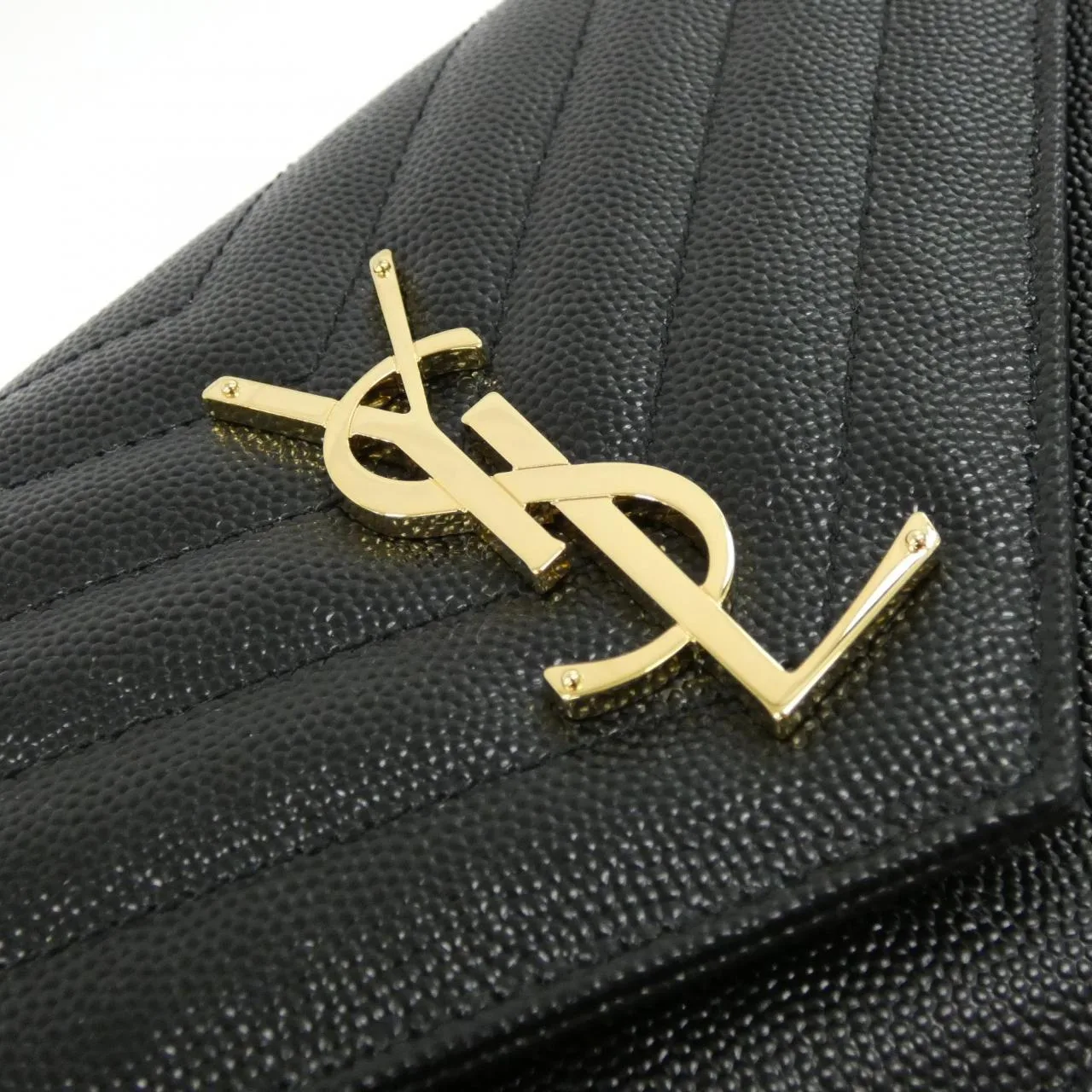 SAINT LAURENT 377828 BOW01 Wallet 黑色 新品 - 縮圖 4