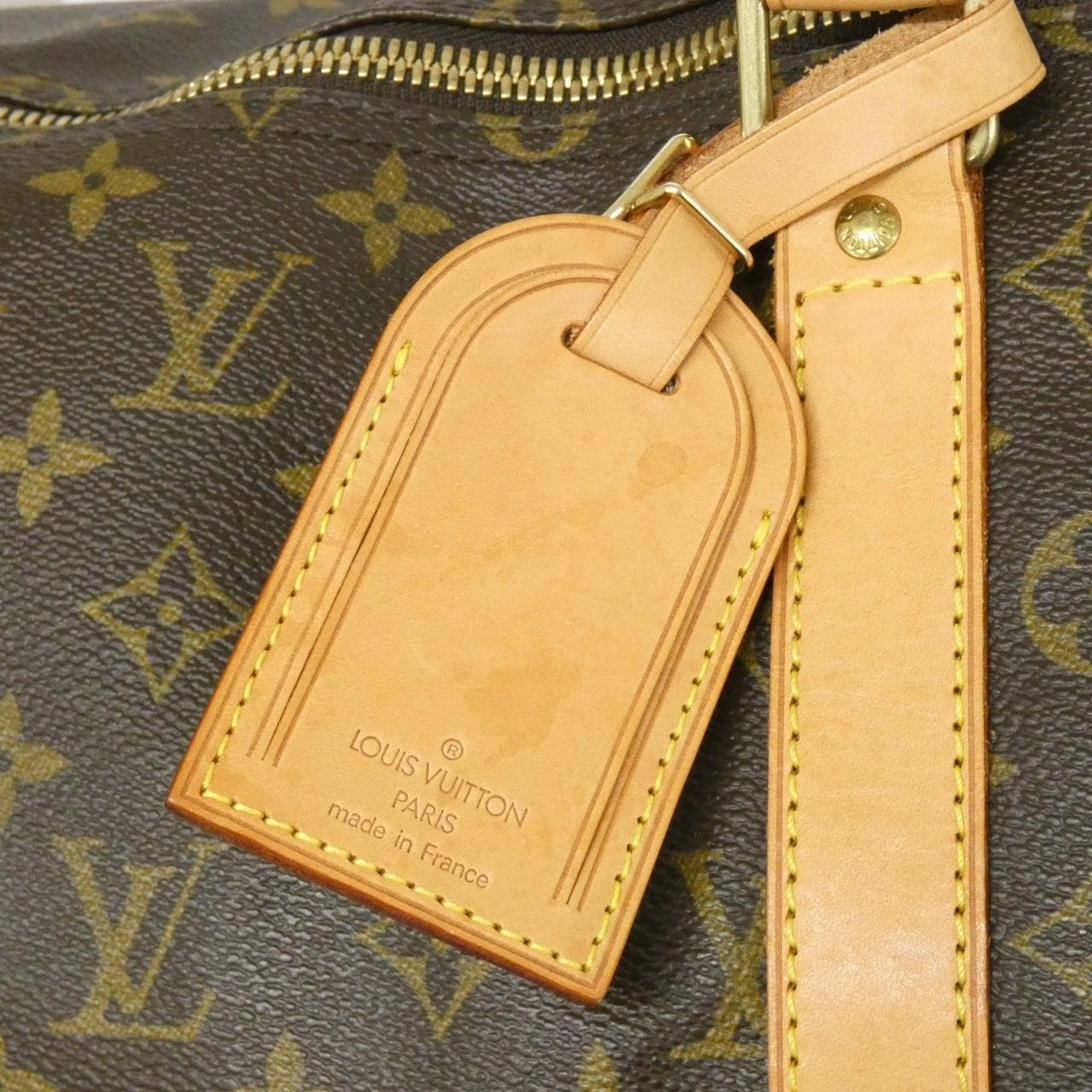LOUIS VUITTON Keepall M41424 Boston Bag Monogram 黑色 Monogram - 縮圖 8