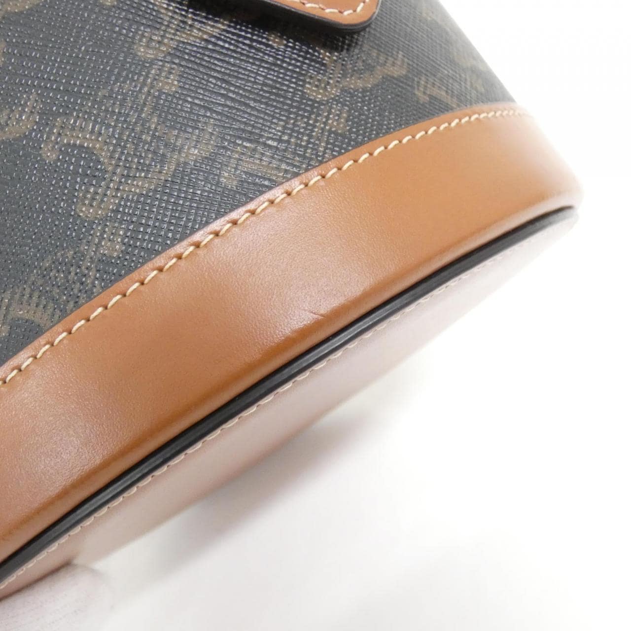 CELINE 195192BZJ Shoulder Bag Canvas 黑色 帆布 中古品A - 縮圖 4