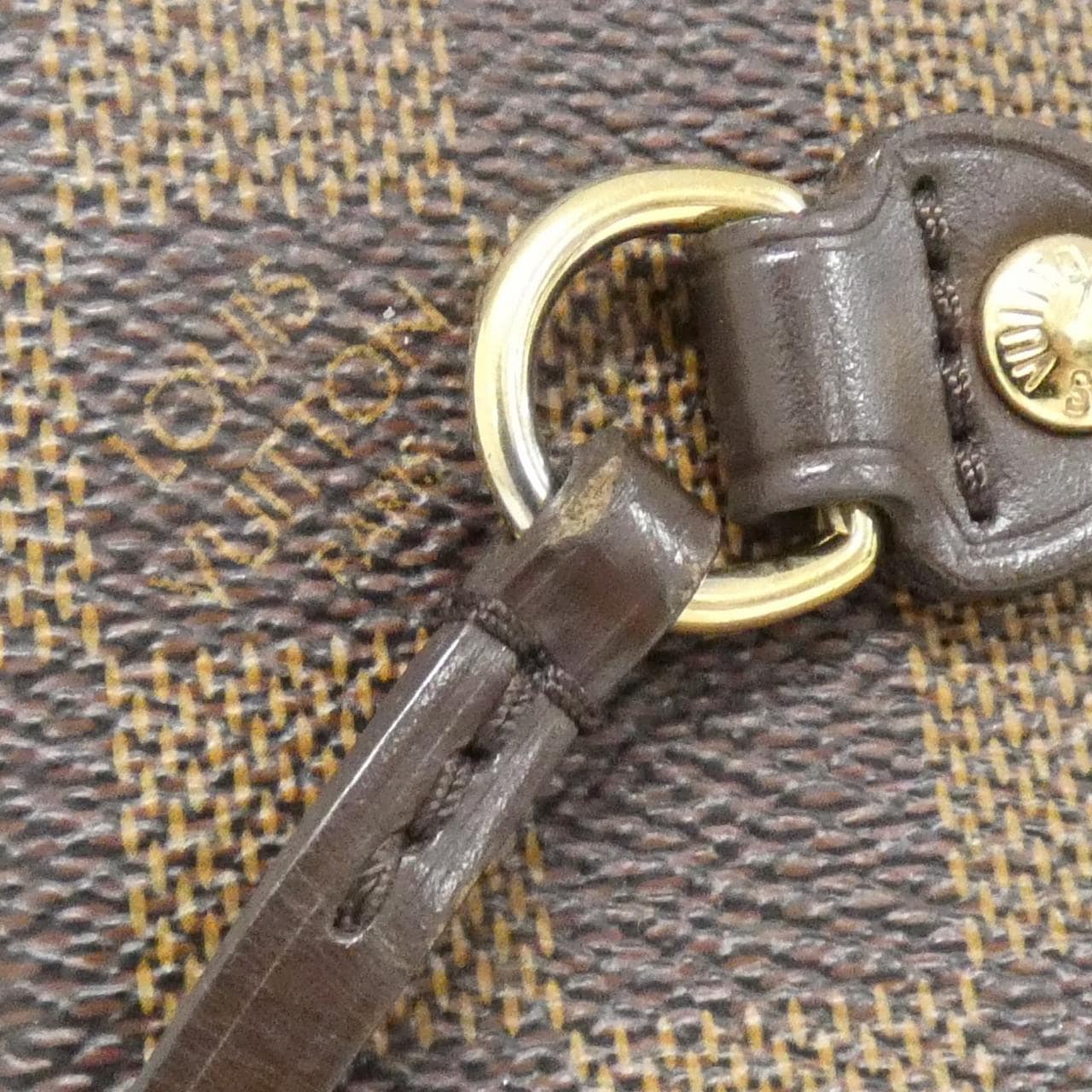 LOUIS VUITTON Neverfull N51109 Bag Damier 黑色 Damier 中古品A - 縮圖 5