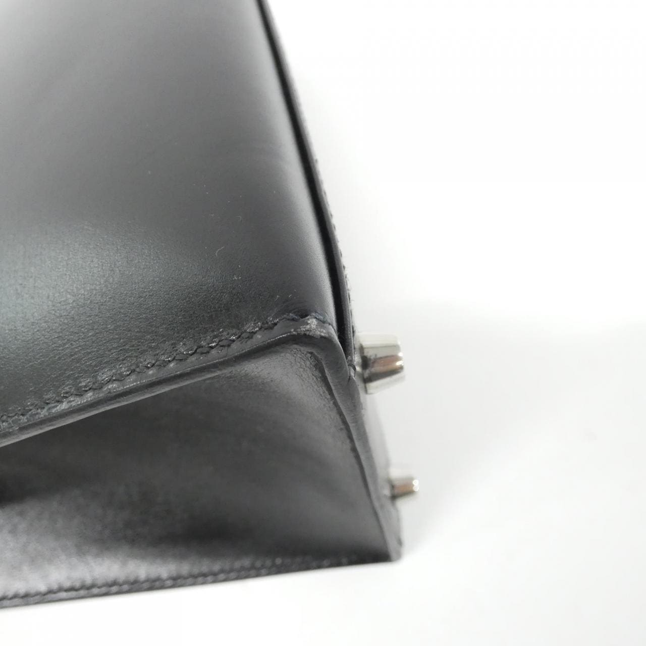 HERMES HERMÈS Kelly 020069CK Bag Box Calf Black Box Calf Leather - Thumbnail 3