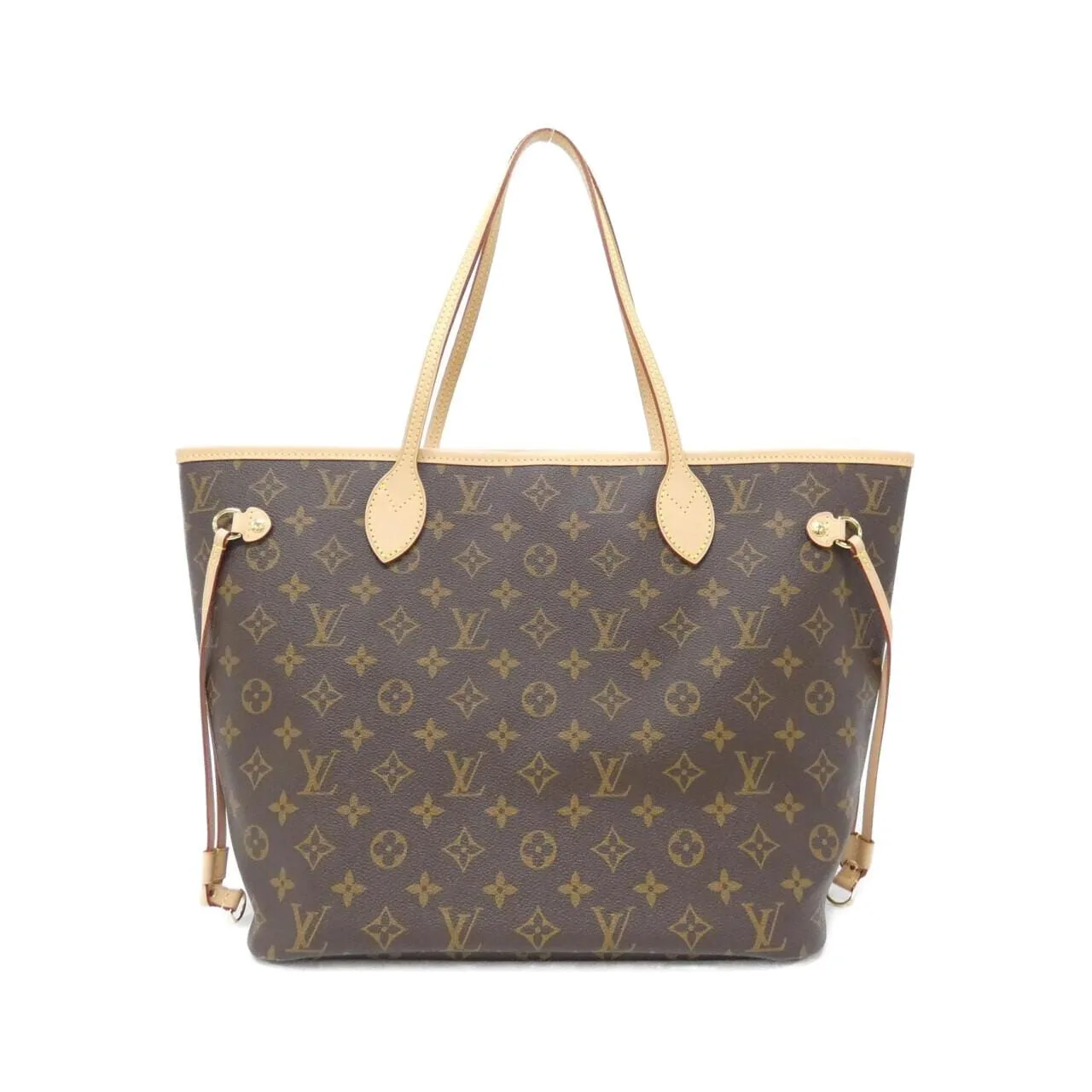 LOUIS VUITTON Neverfull M46975 Tote Monogram Beige