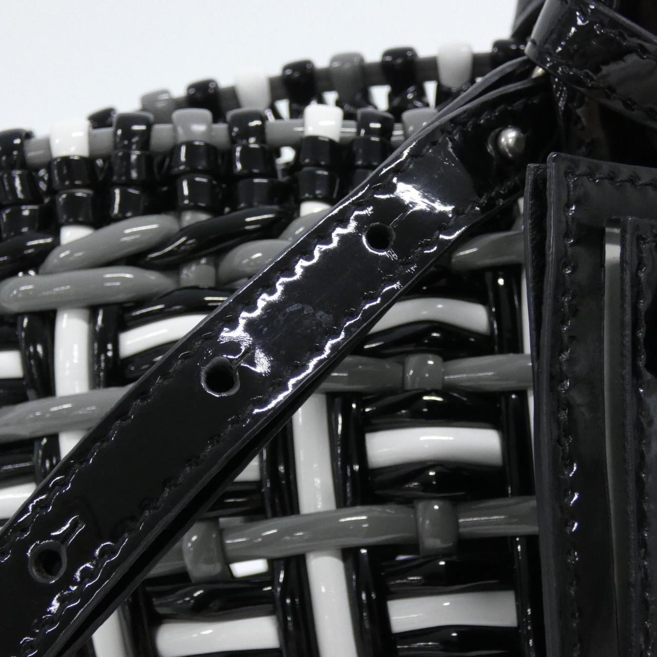 BALENCIAGA 671342 2IE6Y Bag Patent Leather Black Patent Leather - Thumbnail 7