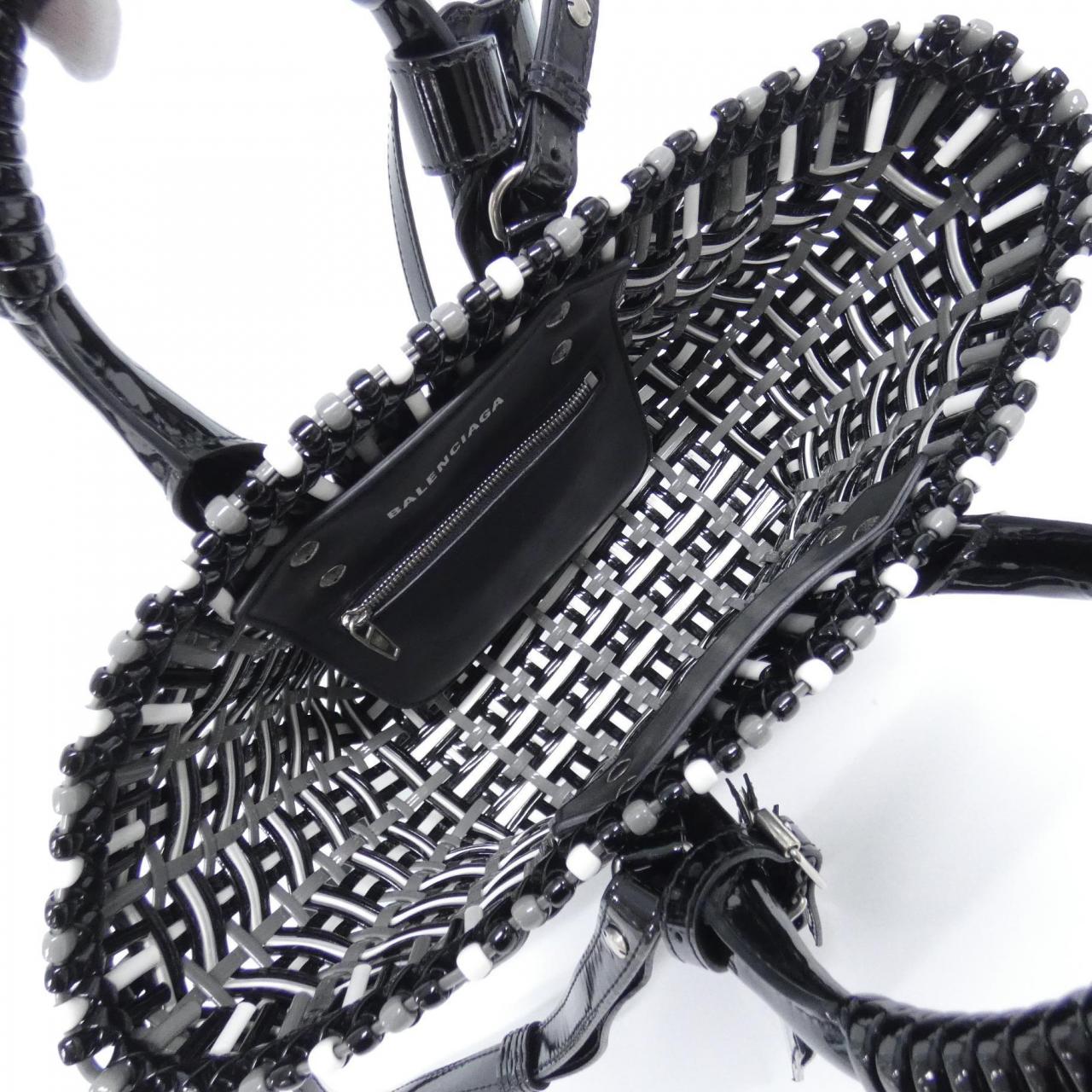 BALENCIAGA 671342 2IE6Y Bag Patent Leather Black Patent Leather - Thumbnail 9