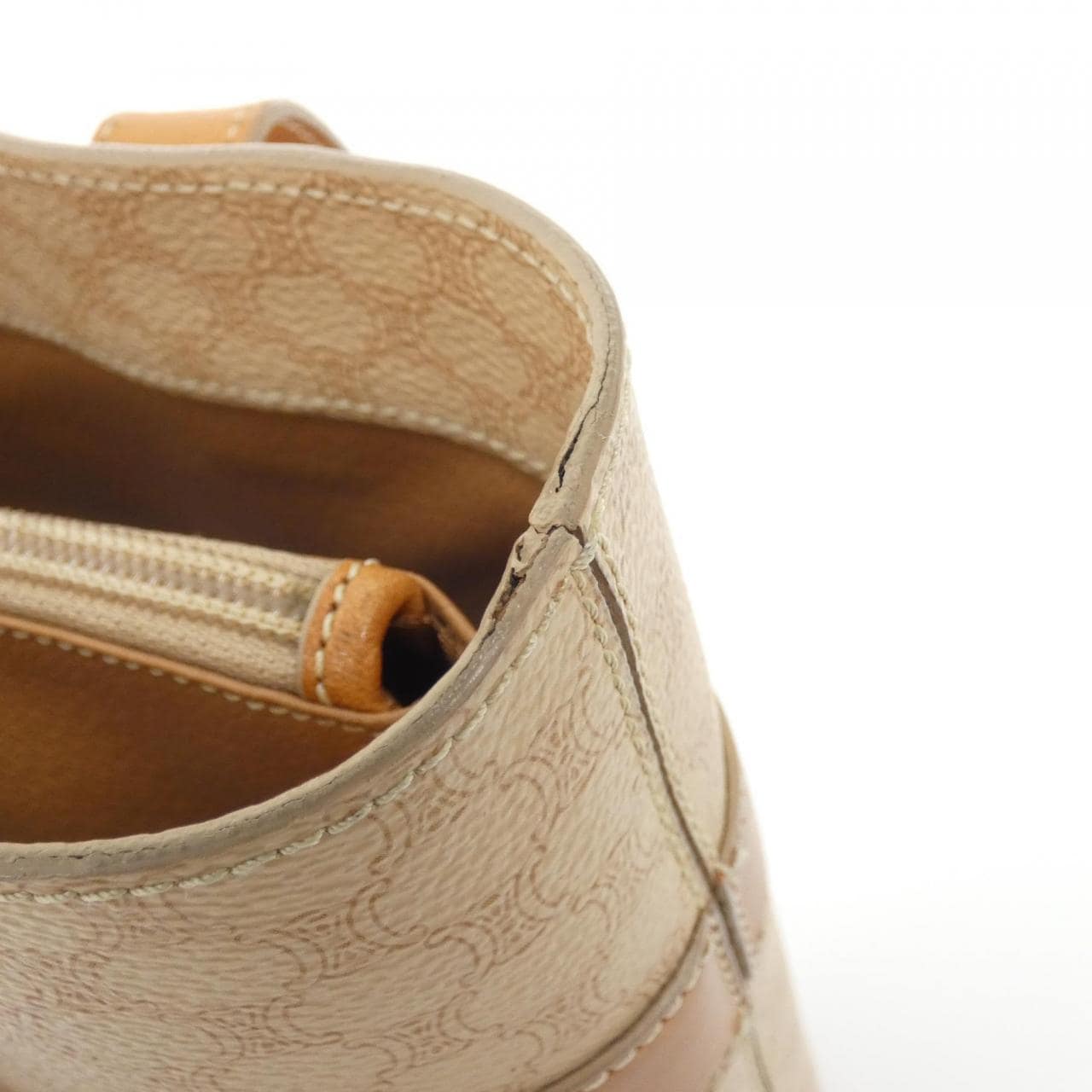 CELINE Bag Canvas Beige Canvas - Thumbnail 6