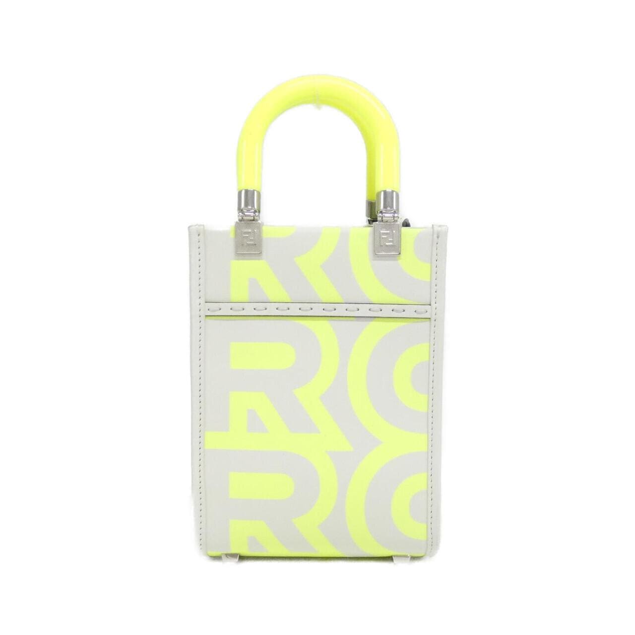 FENDI Sunshine Shopper 8BS051 ANXZ Handbag Leather Black Leather - Thumbnail 2