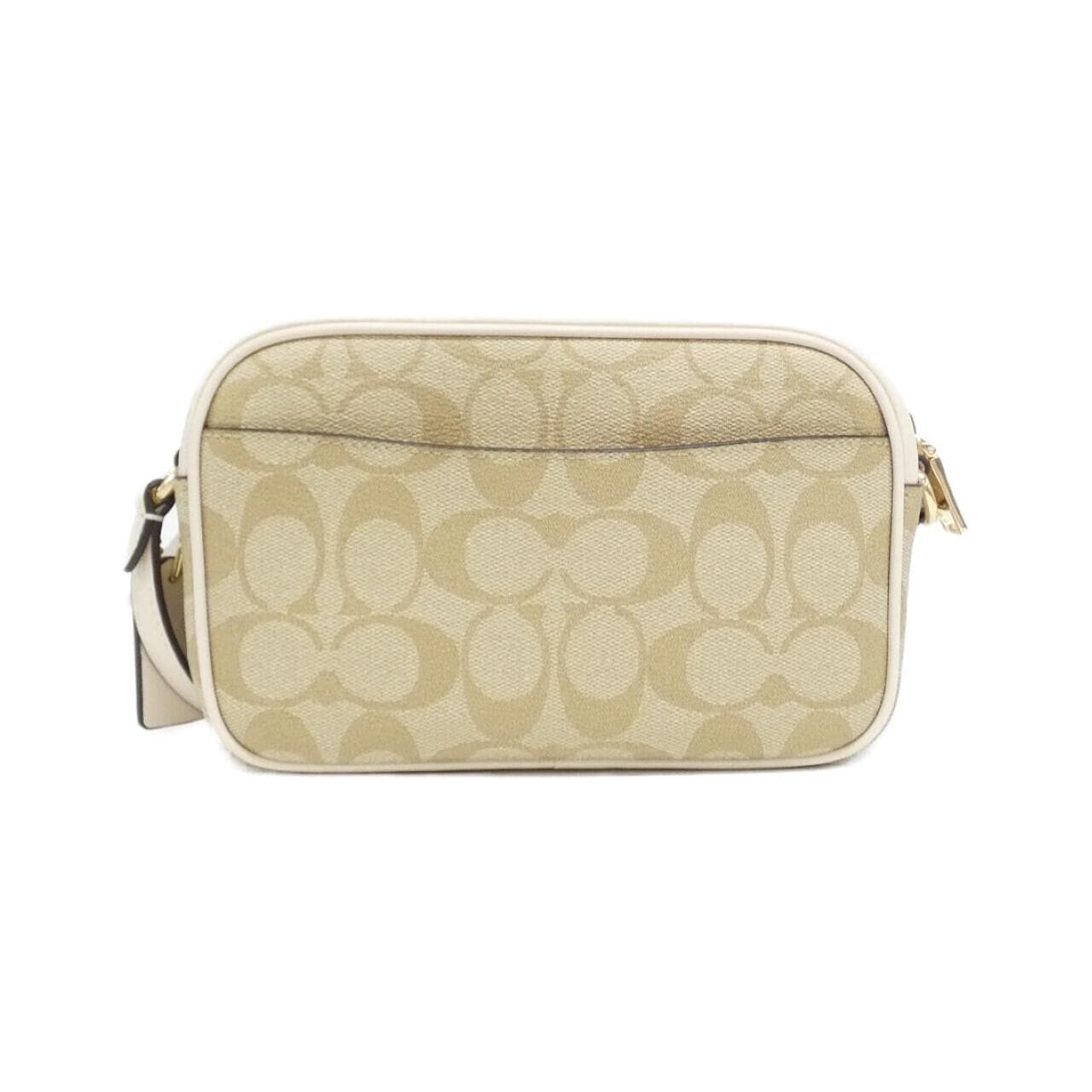 COACH CQ874 Shoulder Bag Canvas Black Canvas - Thumbnail 2