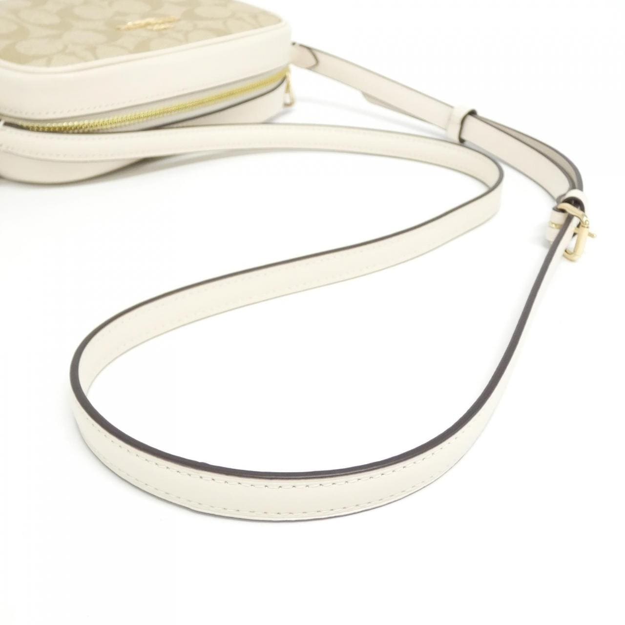 COACH CQ874 Shoulder Bag Canvas Black Canvas - Thumbnail 4