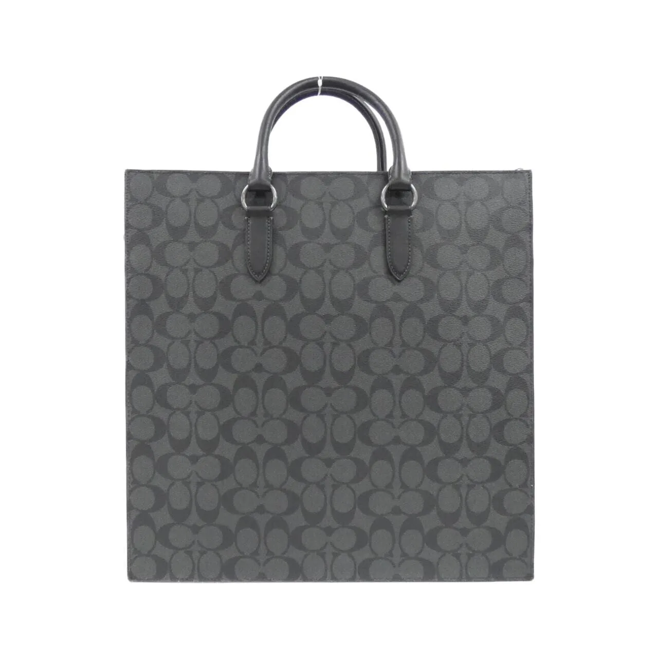 COACH CR314 Handbag Canvas Black Canvas New - Thumbnail 2