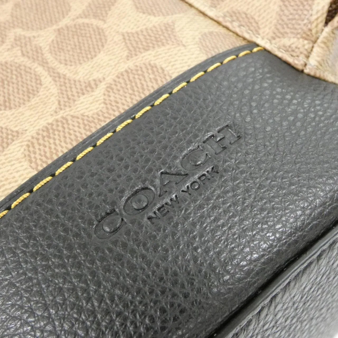 COACH CW211 Backpack Canvas 黑色 帆布 新品 - 縮圖 4