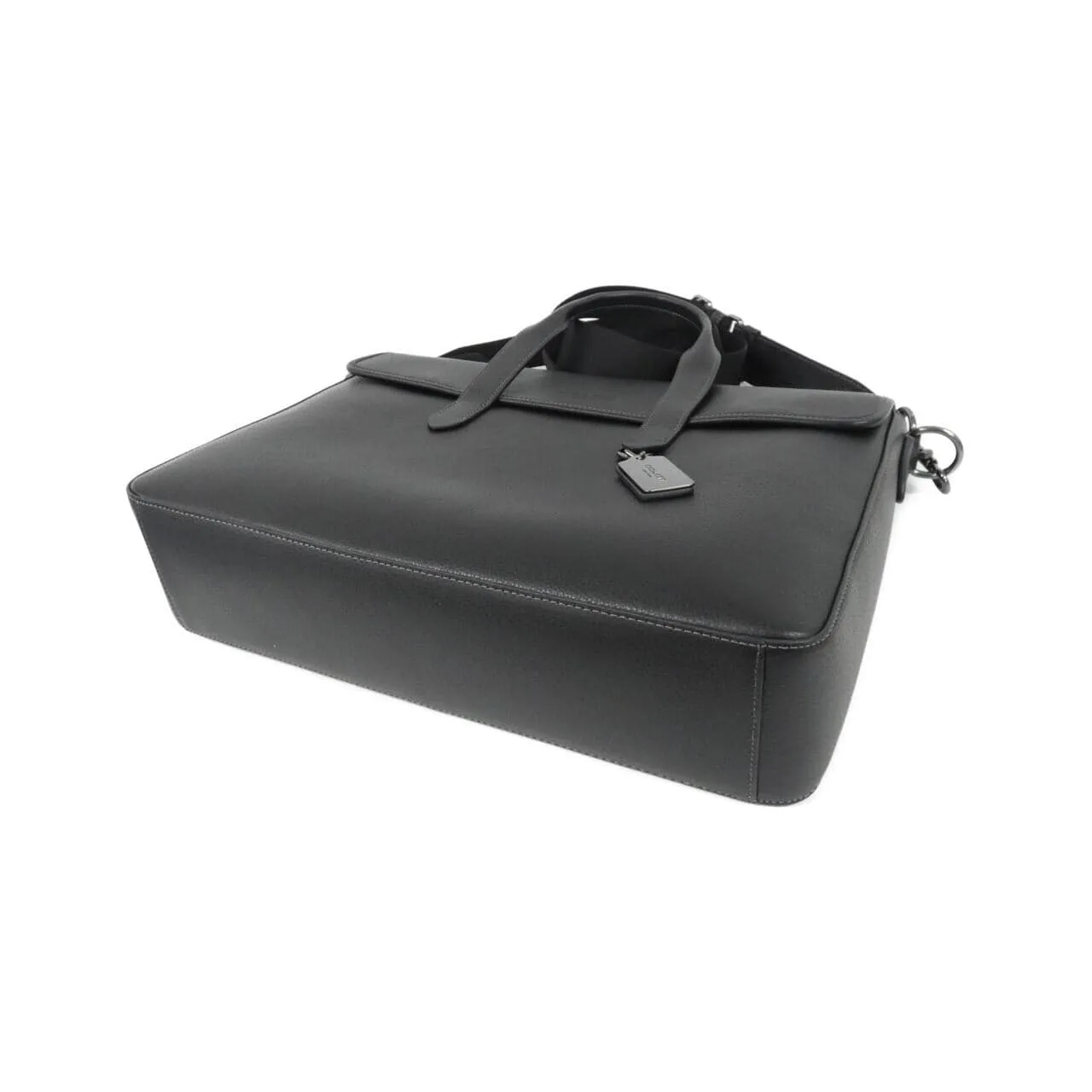 COACH C9875 Handbag Leather Black Leather New - Thumbnail 3