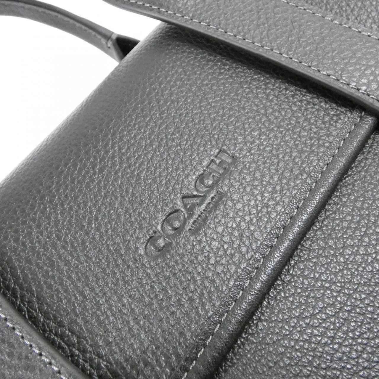 COACH C9875 Handbag Leather Black Leather New - Thumbnail 4