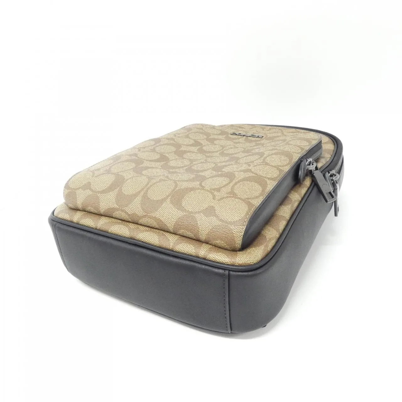 COACH CO910 Handbag Canvas Black Canvas New - Thumbnail 3