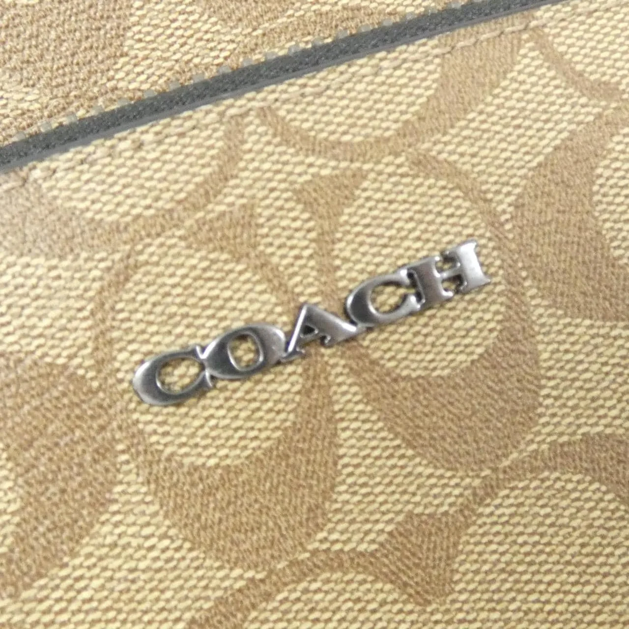 COACH CO910 Handbag Canvas Black Canvas New - Thumbnail 4