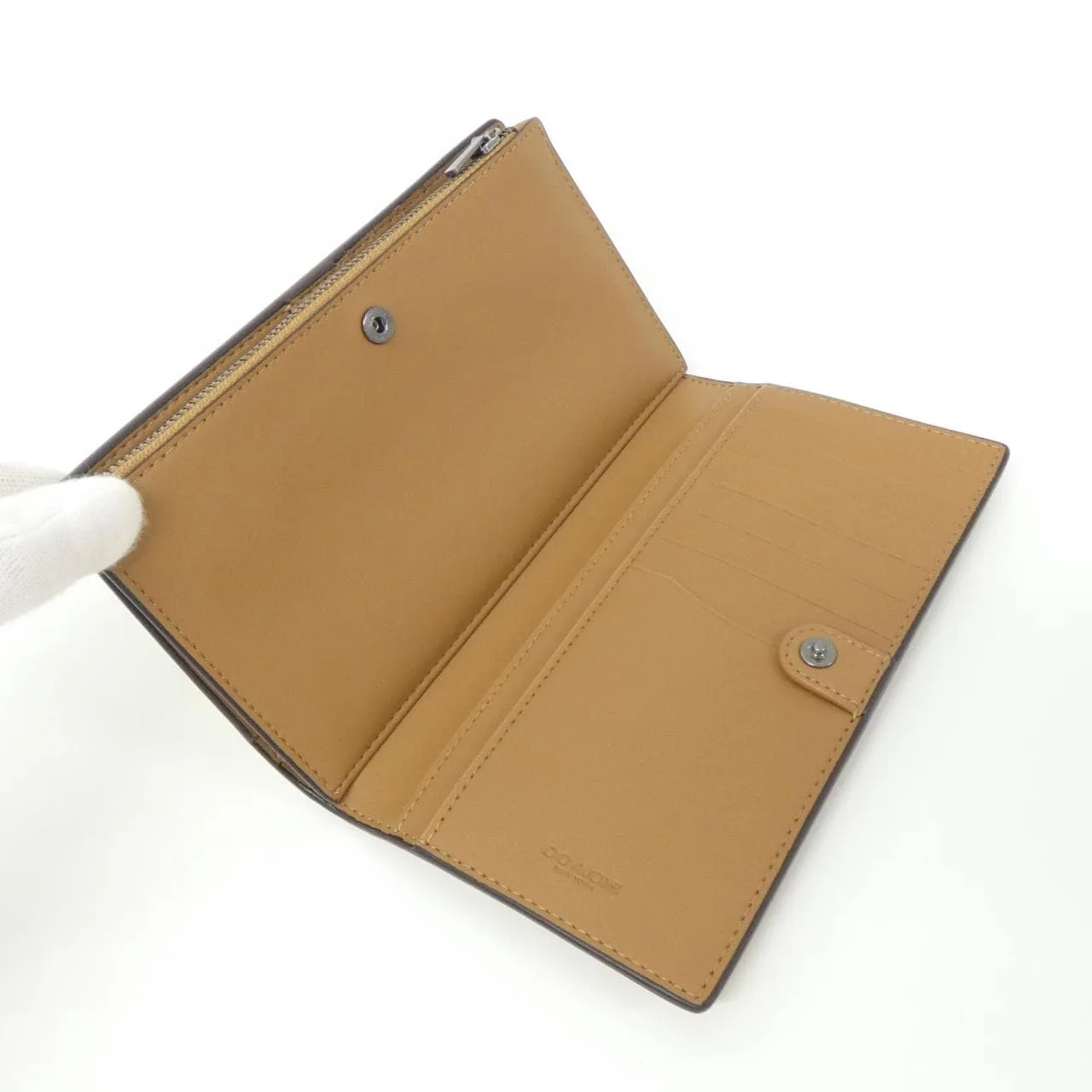 COACH C8329 Wallet Leather 黑色 皮革 新品 - 縮圖 5