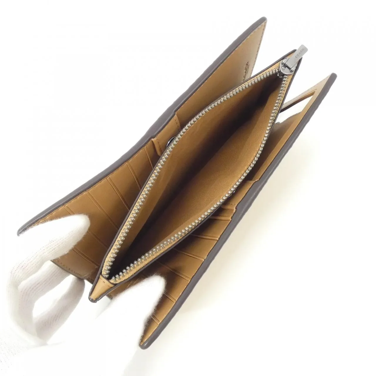 COACH C8329 Wallet Leather 黑色 皮革 新品 - 縮圖 6