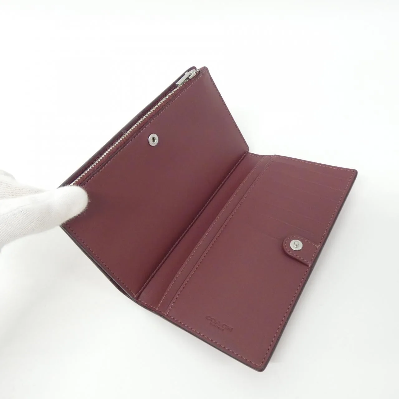 COACH C8329 Wallet Leather 黑色 皮革 新品 - 縮圖 5