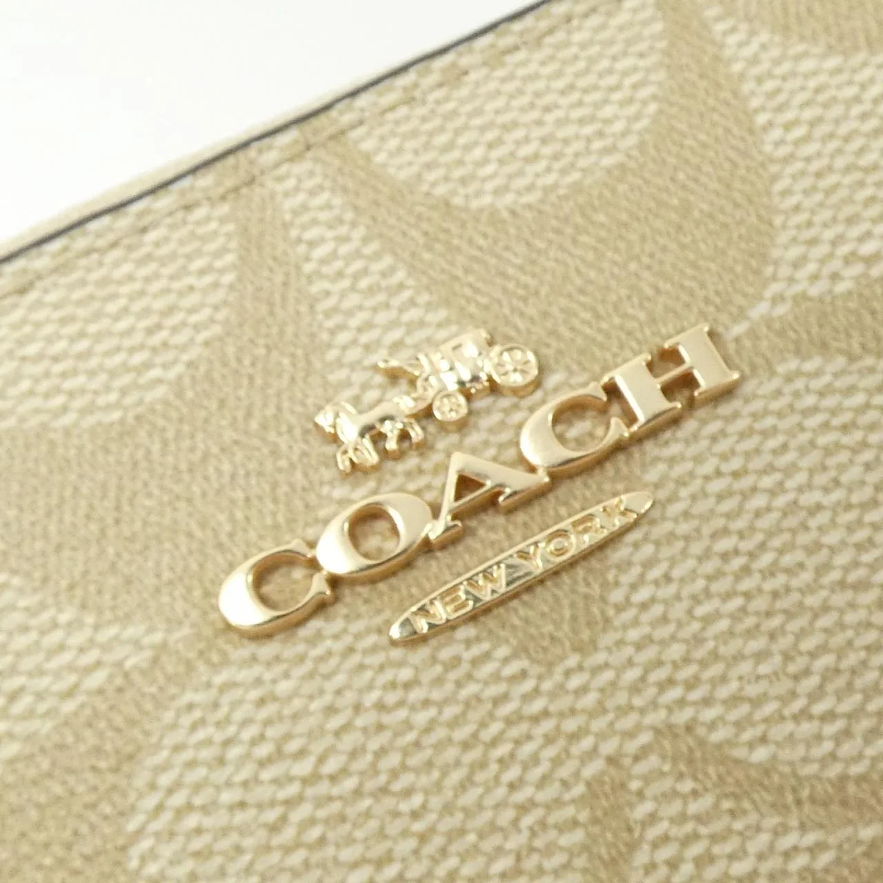 COACH 88913 Wallet Canvas Black Canvas New - Thumbnail 4