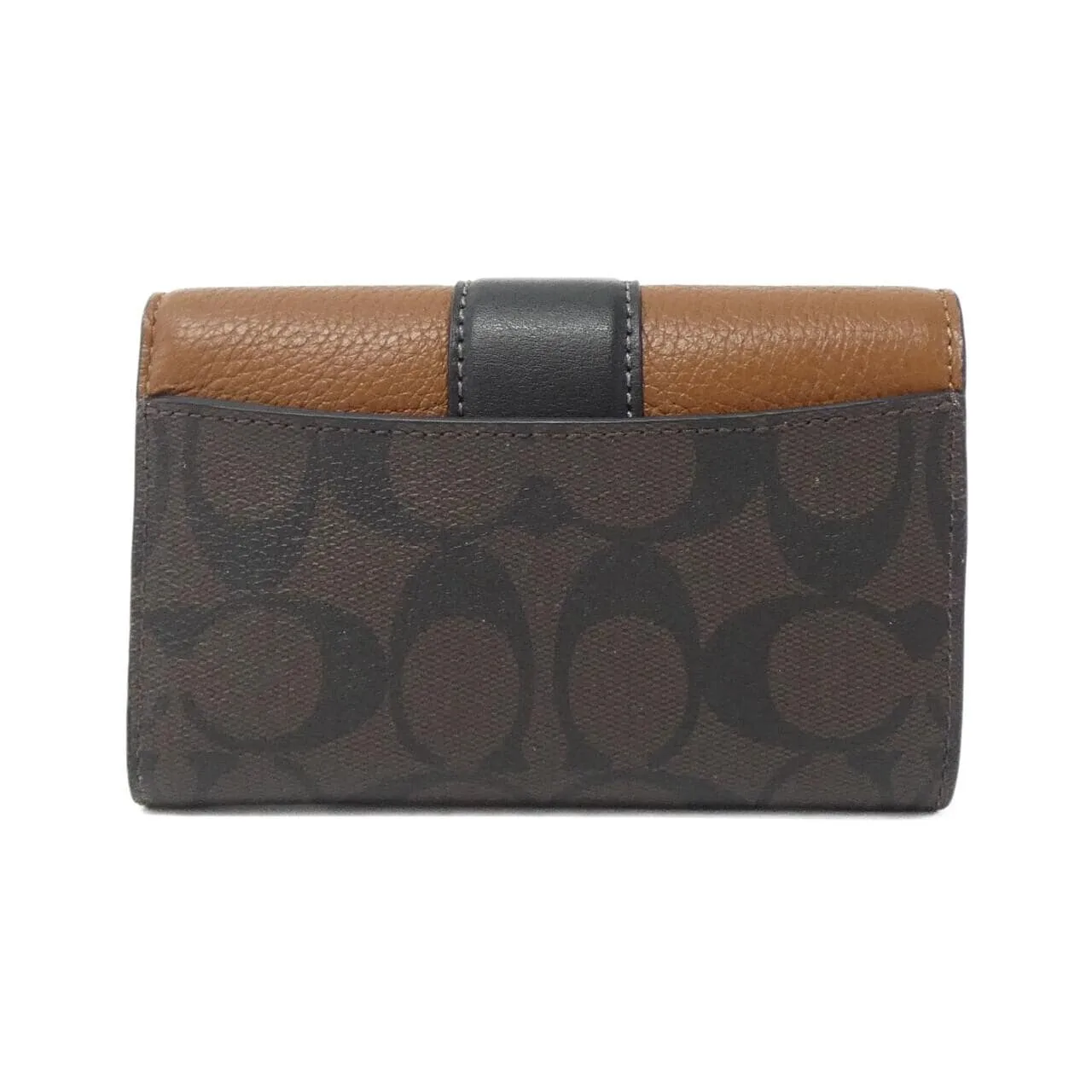 COACH CC060 Wallet Canvas Black Canvas New - Thumbnail 2