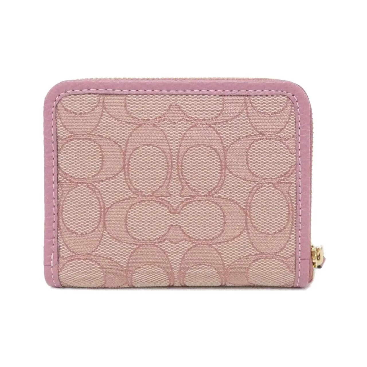 COACH CH389 Coin Case Canvas Black Canvas New - Thumbnail 2