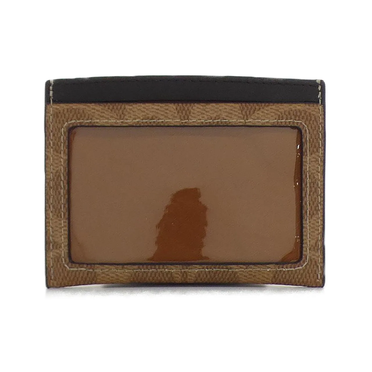 COACH CW366 Card Case Canvas Black Canvas New - Thumbnail 2