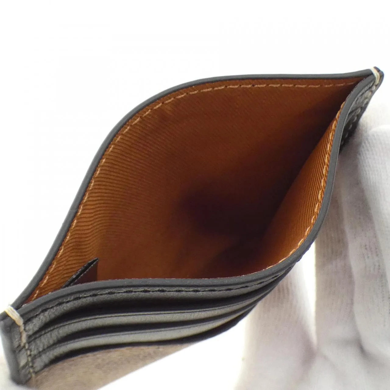 COACH CW366 Card Case Canvas Black Canvas New - Thumbnail 3