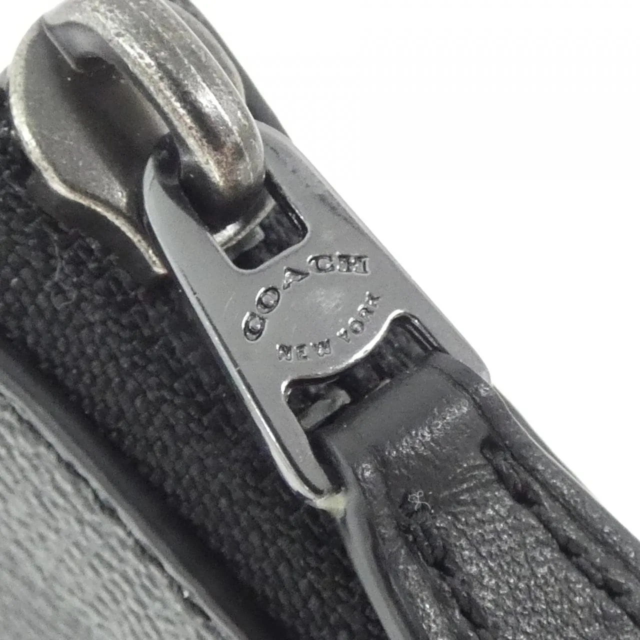 COACH C6986 Wallet Canvas Black Canvas New - Thumbnail 3