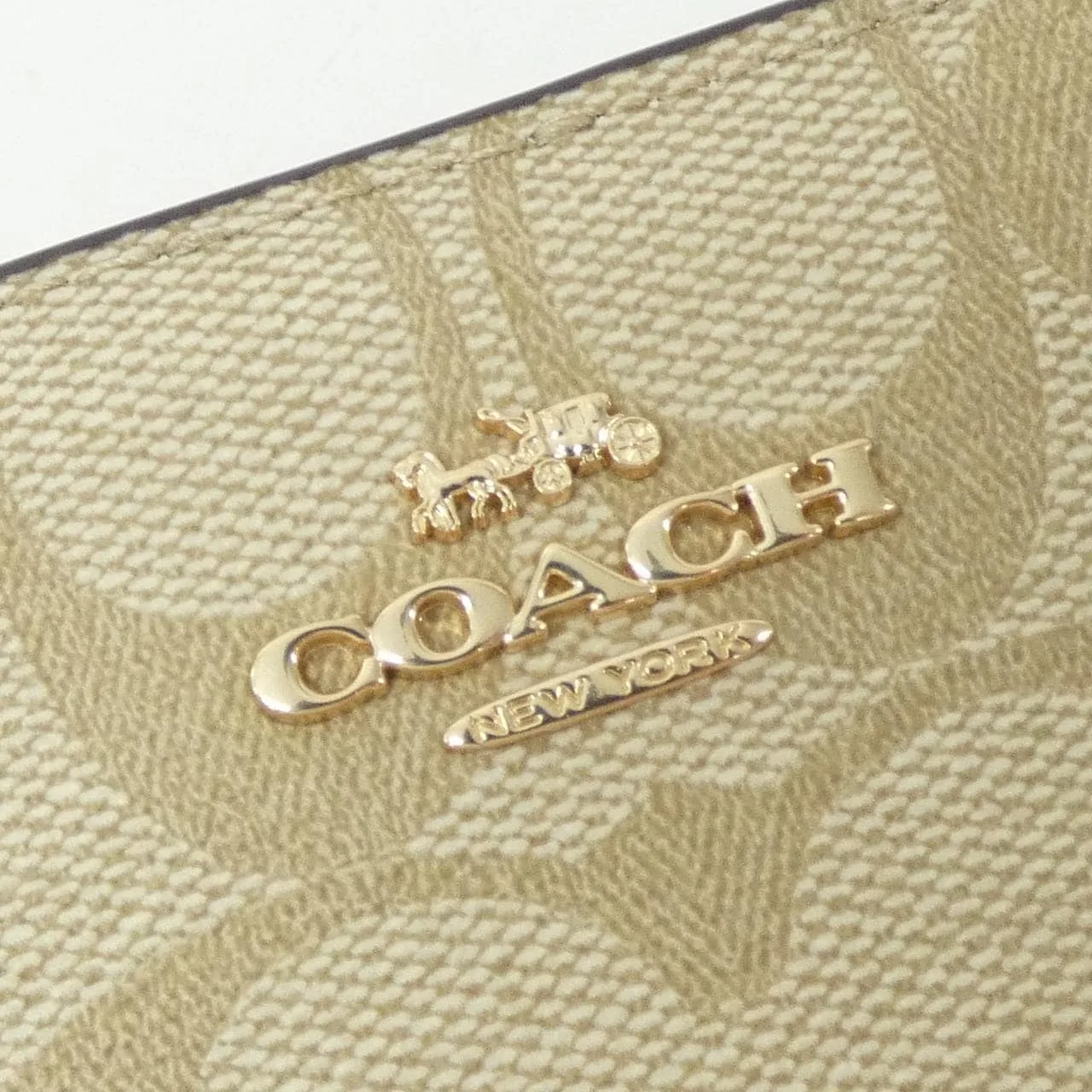 COACH C8714 Wallet Canvas 黑色 帆布 新品 - 縮圖 3