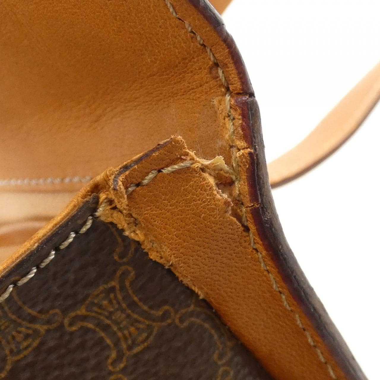 CELINE Bag Canvas Brown Canvas - Thumbnail 4