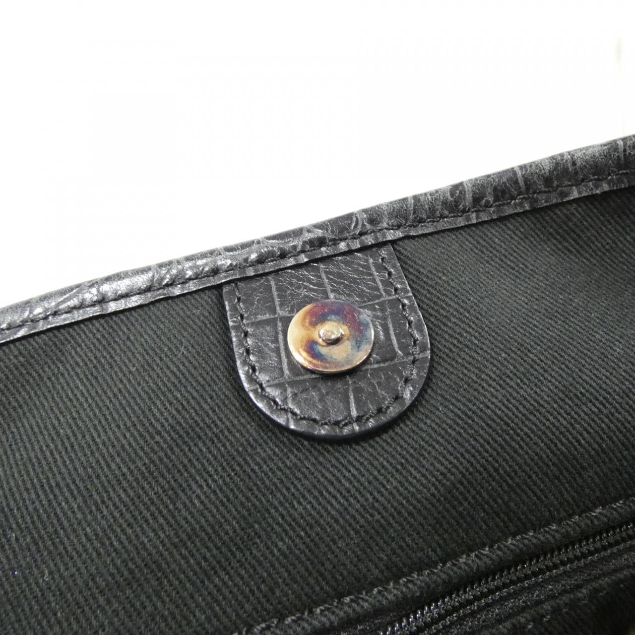 CELINE Shoulder Bag Canvas 黑色 帆布 中古品B - 縮圖 10