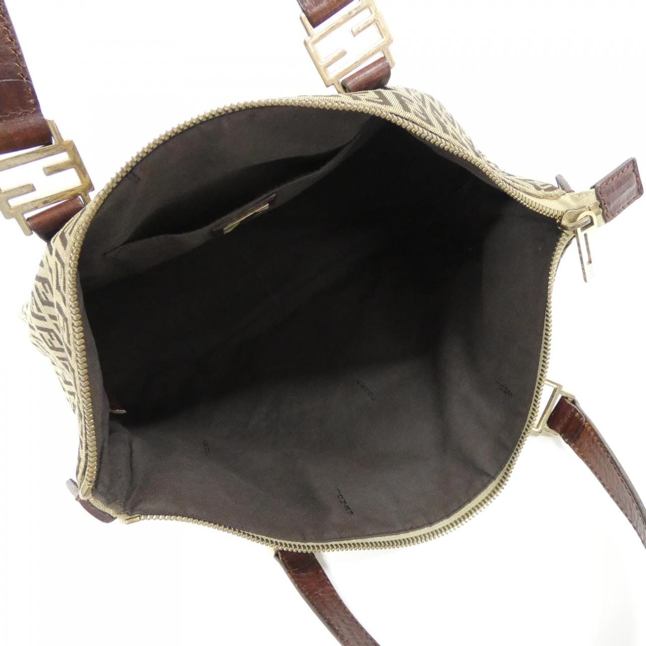 FENDI Sunshine Shopper 8BH138 TN9 Handbag Canvas Black Canvas - Thumbnail 8