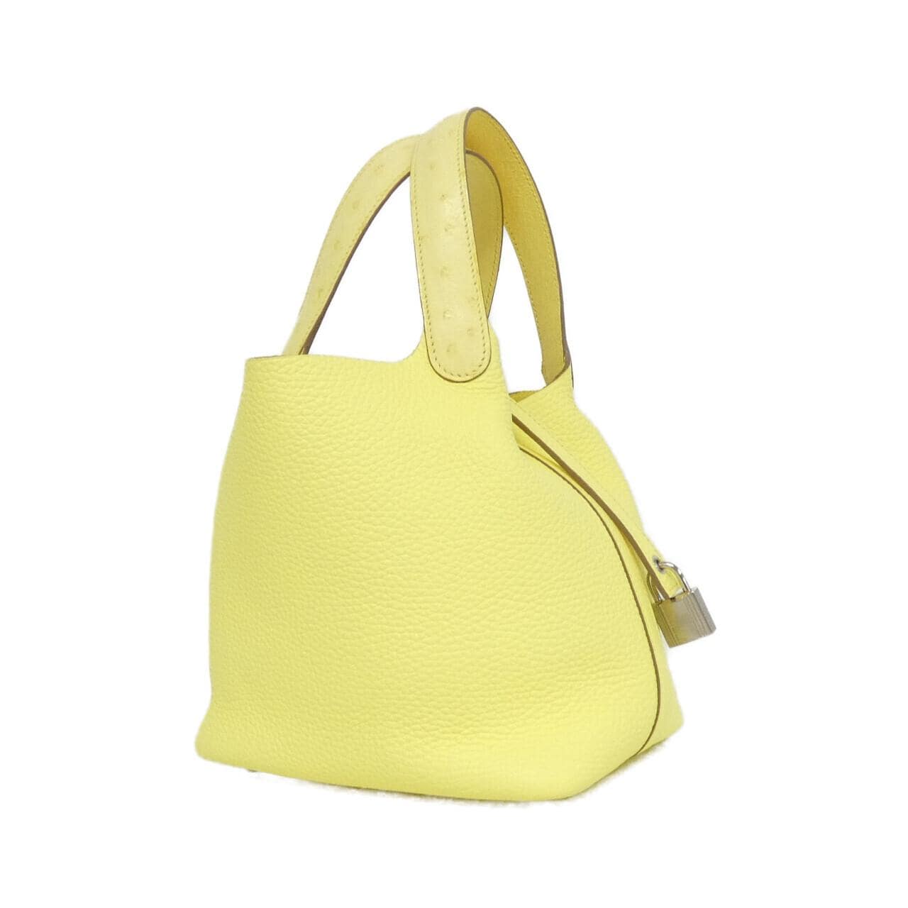 HERMES HERMÈS Picotin 082945CK Bag Ostrich Black